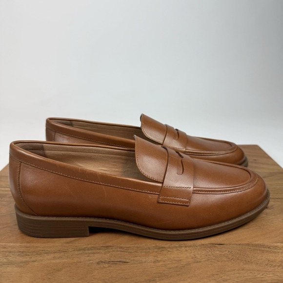 Cole Haan Shoes - New Womens Cole Haan British Tan Leather Haverhill Penny Loafers Shoes Sz 10 B